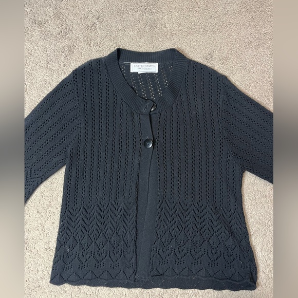 United States black mesh sweater - Picture 9 of 12